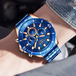 LIGE New Luxury Sports Chronograph Military Watch