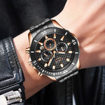 LIGE New Luxury Sports Chronograph Military Watch